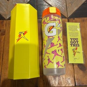 Gatorade‎ GX Water Bottle with Limited Edition Pin Collaboration Serena Williams